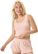 florence by mills Women's Do Not Disturb Ribbed Sleeptank Top, Soft Peach, Small