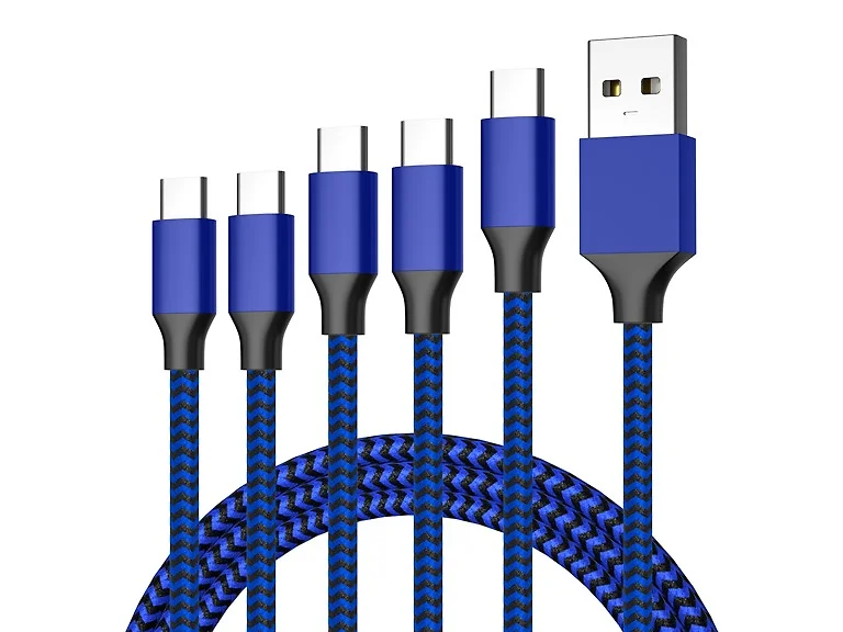 TC 5PK Braided USB A to USB C | 3FT, 6FT, 10FT