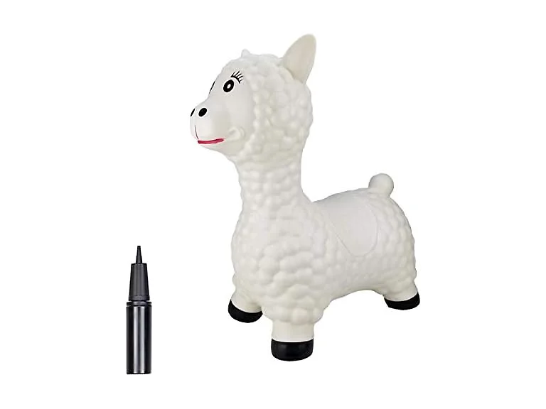 BounceZiez Animal Hopper White Llama