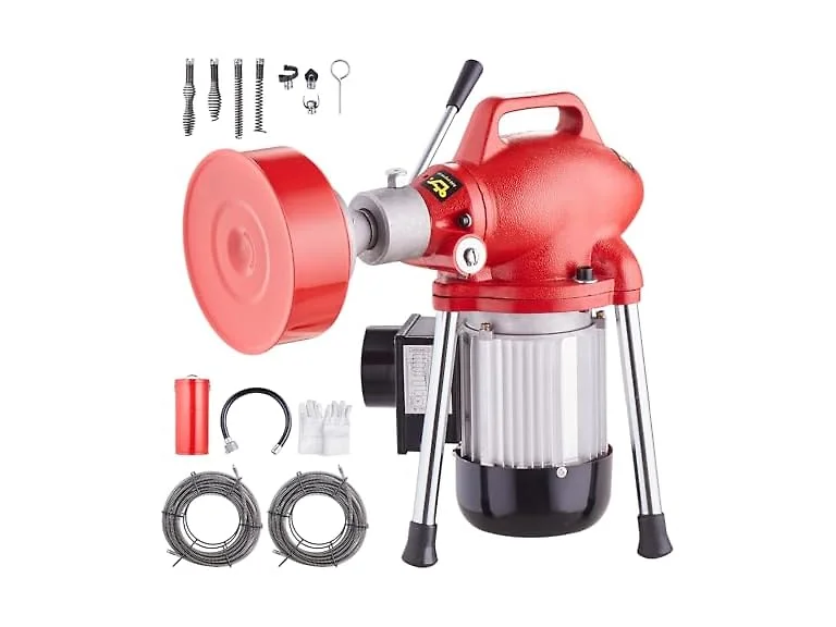 Drain Cleaner Machine 120FT x 5/8 Inch, 370W