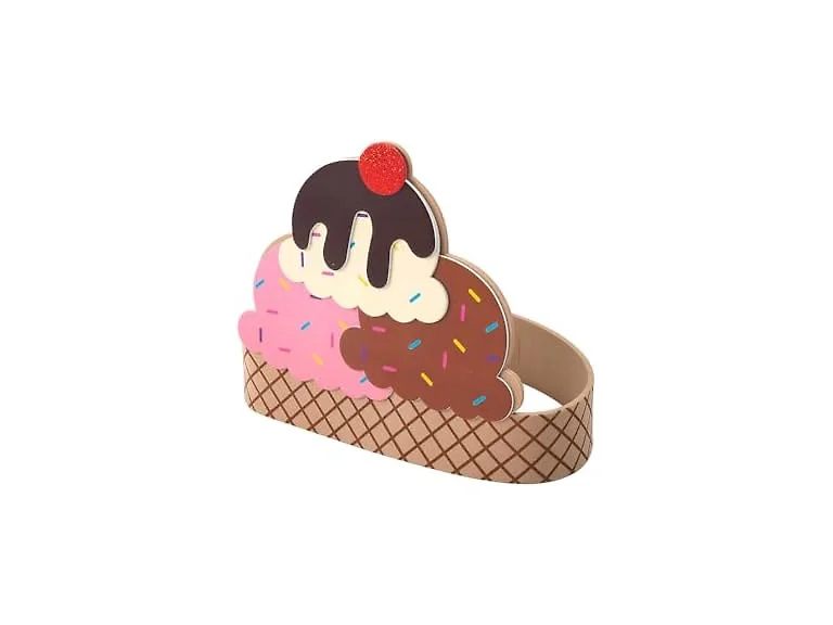 Fun Express Ice Cream Headband Craft Kit - 12Pk