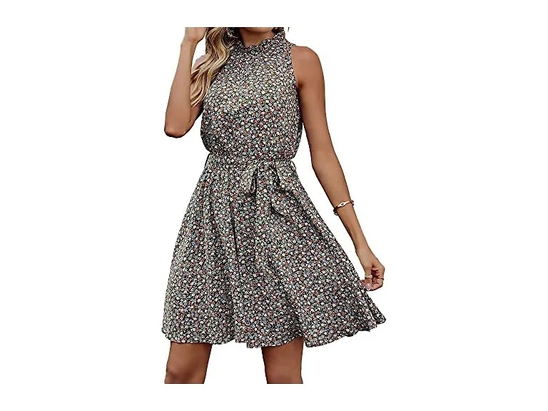Btfbm Women (M) Summer Halter Neck Sundress