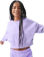 florence by millsWomensCozy Crush Cropped Pullover SweatshirtMillie LavenderSmall