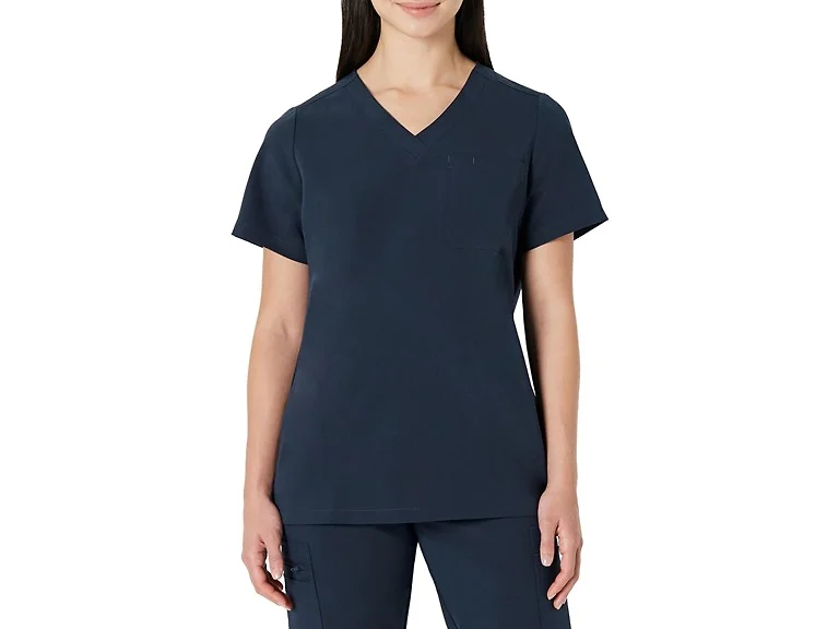 Amazon Basics Women (M) Scrubs V-neck Top Navy