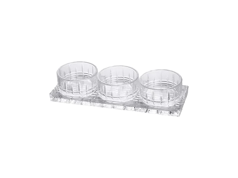 Lorren Home Trends Crystal Glass Serving Set 