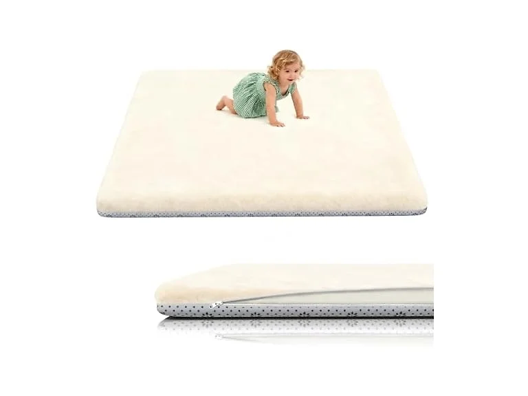 Yozoia Beige Baby Play Mat 50" x 50"
