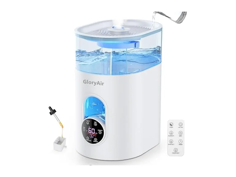 GloryAir 6L Warm & Cool Mist Humidifier, White