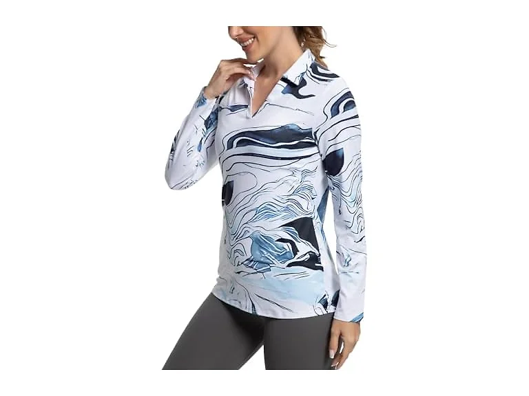 Ggov Women Golf Polo Workout Tops