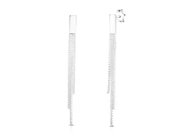 Yeidid Italian Sterling Silver Graduated Tassel Earring