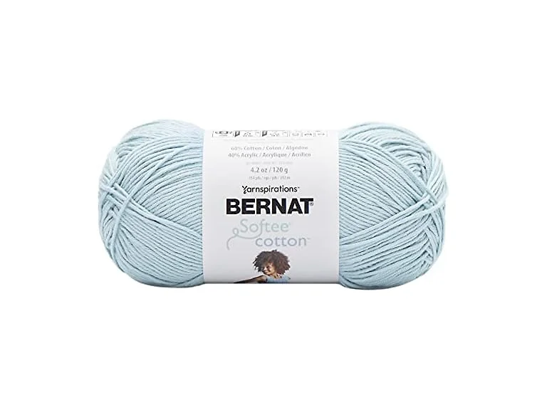 Bernat Softee Cotton Yarn for Crocheting Soft, Dusk Sky