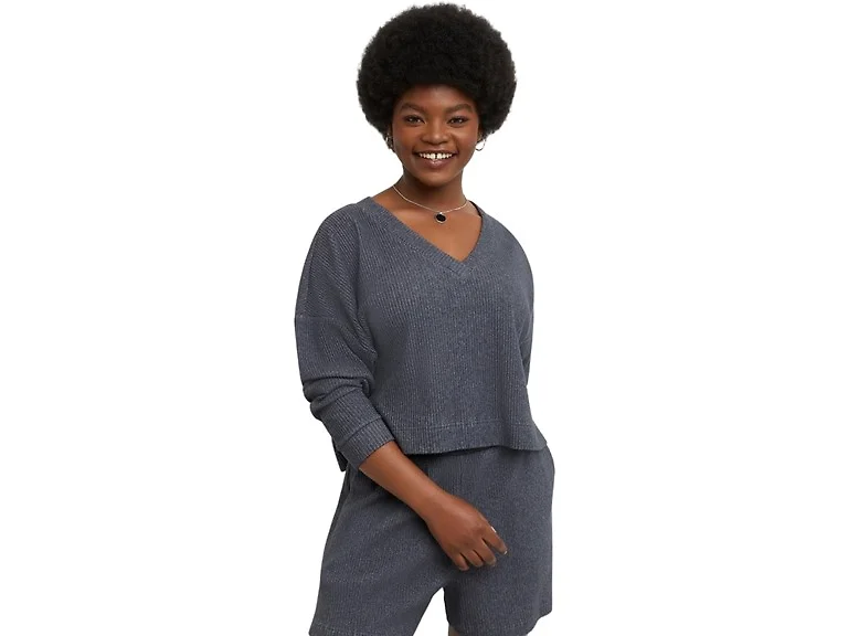 Hanes Women (S) Originals Fleece Charcoal Heather