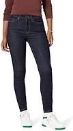 Amazon Essentials Women's High-Rise Skinny Stretch Jeans - Discontinued Colors, Black Rinse, 0 Short