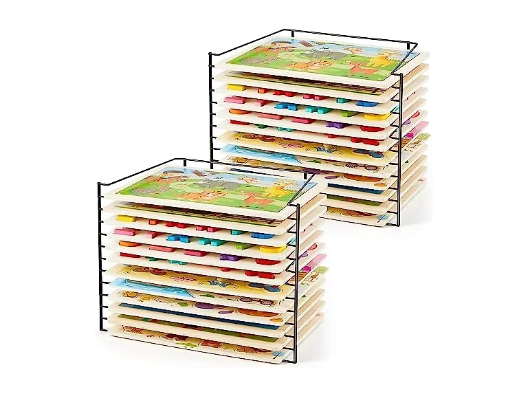 2 Pcs Puzzle Rack Organizer