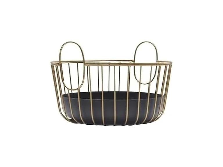 Gourmet Basics by Mikasa Gold-Finish Metal Basket