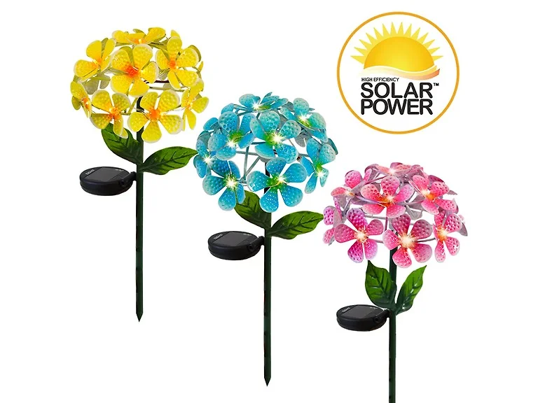 Touch of ECO Solar LED Metal Floralite
