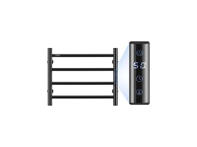 VEVOR 4 Bars Towel Warmer Rack, Wall