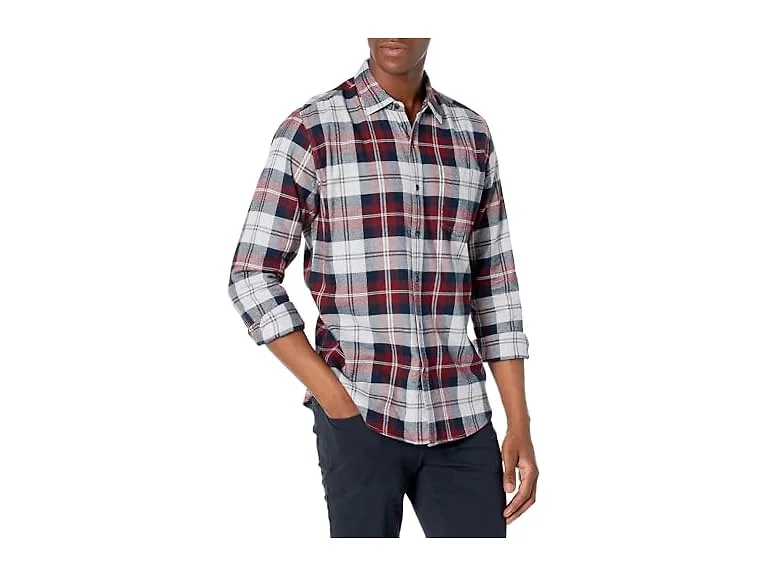 Amazon Essentials Men's Brushed Flannel Shirt