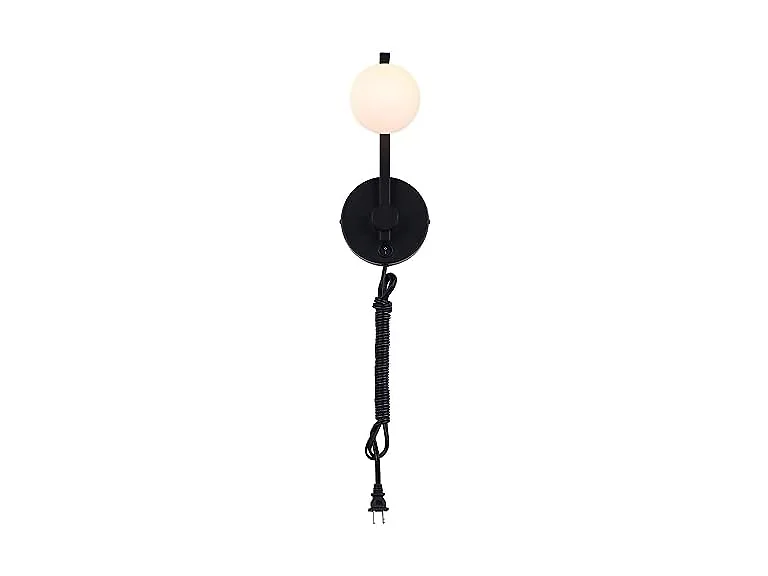 Canarm Nylah LED Wall Lamp, Modern Black