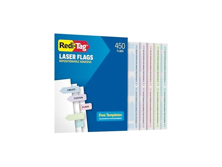 Redi-Tag Laser Printable Flags, 450