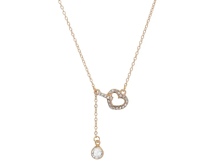 18K Gold Plated Heart Loop Necklace