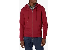 Amazon Essentials Men's Full-Zip Hooded Fleece Sweatshirt, Red, XX-Large