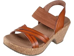 Skechers Women's BRYSTOL - NIGHT SKIES heel sandal, Luggage 8 M