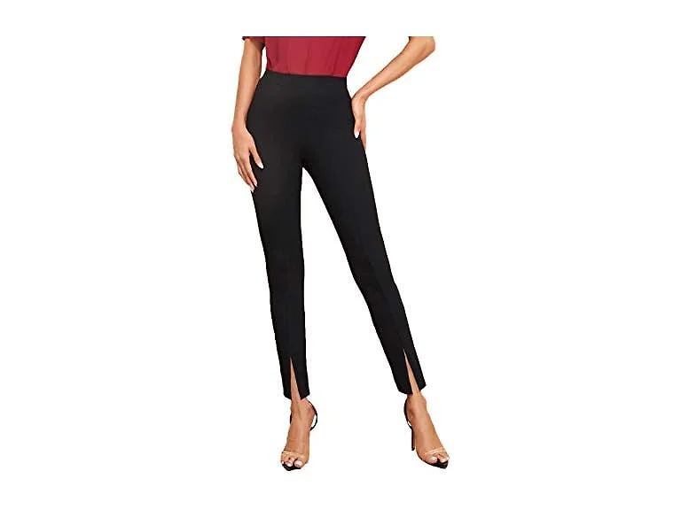 SweatyRocks Women (L) Elegant Elastic Waist Pants