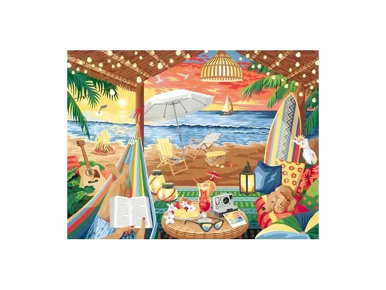 Ravensburger Relax CreArt Cozy Cabana Paint by Numbers Kit
