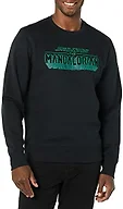 Amazon Essentials Disney | Marvel | Star Wars Men's Fleece Crewneck Sweatshirt, Star Wars Mando Logo, X-Small