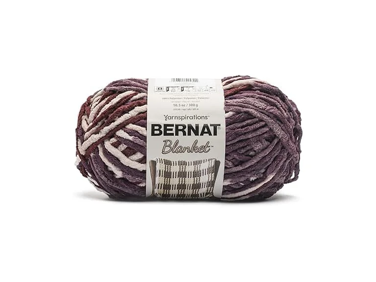 Spinrite Bernat Blanket Big Ball Yarn-Plum