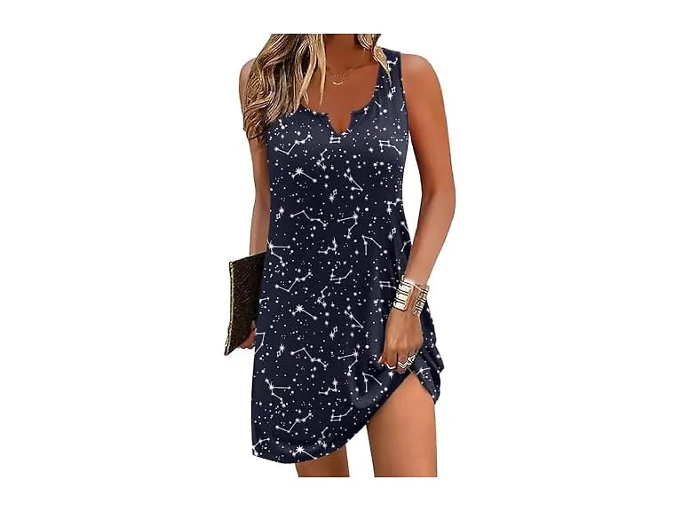 Ekouaer (S) Tank Nightdress Constellation