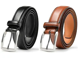 Giorgio Brutini CB-GB-7000-BLKBRN-M M (32-36) Giorgio Brutini Leather Dress Belt Black & Brown