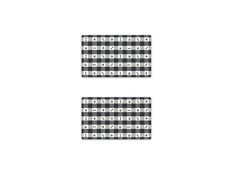 Abode Homewares Pet Paws Check 19'' x 11.5''