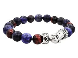 Blackjack Jewelry S-BJB244BLS Genuine  Godalite/Red Tiger Eye Bracelet  