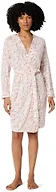 Amazon Essentials Women's Long Sleeve Robe, Modal-Blend Bathrobe, Eggshell White Floral, X-Large