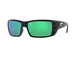 Costa Del Mar 0PT01 OGMGLP 62-16-125 Costa Del Mar Permit Polarized Sunglasses Matte Black/Green Mirror 580G