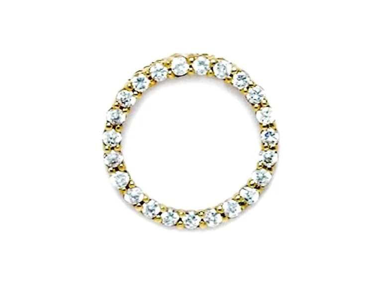 JewelryWeb 14k Yellow Gold Cubic
