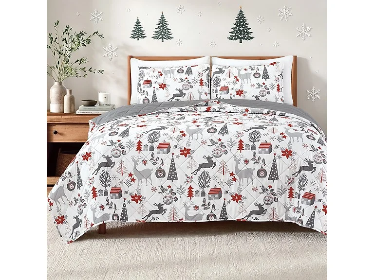 Dan River Christmas Print Quilt Sets
