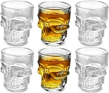 DURA LIVING DL-DLG18909 1.75 oz 6Pc Halloween Skull Sh