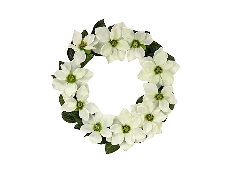 National Tree Company Inch Artificial Leaves Cream