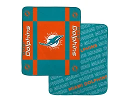 NFL Team Reversible Soft Blanket - Miami Dolphins