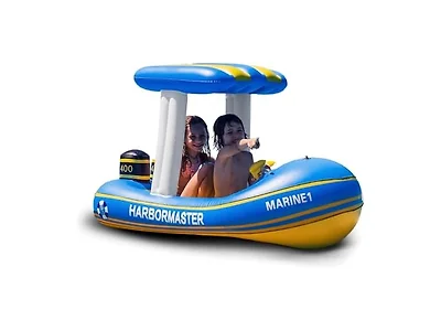 Zone Tech PA0007 Kids Inflatable Harbor Patrol Boat