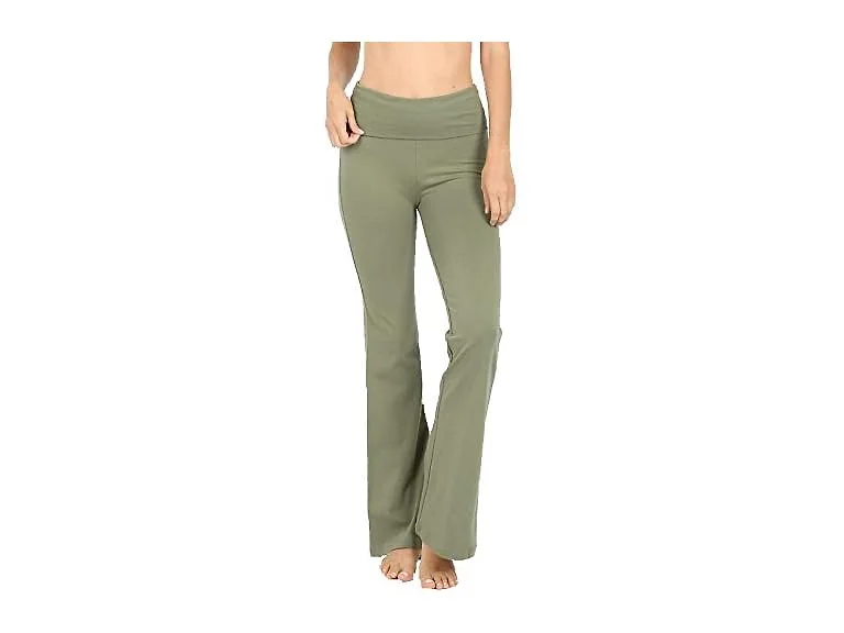 Zenana Women (XL) Premium Cotton Fold Over Pants