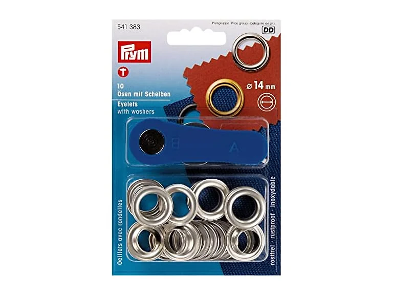 PRYM_541383-1 Eyelets with Washers,