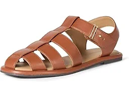 Amazon Essentials Women's Closed Toe Fisherman Sandals, Tan, 8