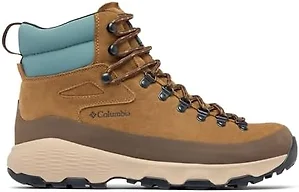 Columbia Men's Newton Alpine PT Waterproof Hiking Boot, Light Brown/Metal, 10.5