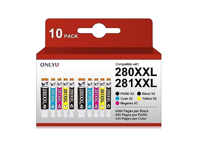ONLYU Cartridges 10 Pack 2281XXL Canon
