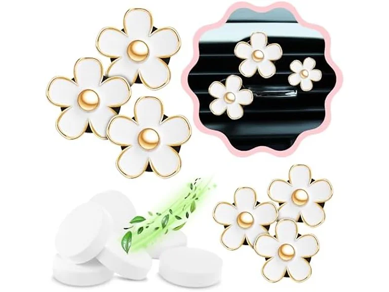 12 Pack Flower Car Air Freshener Clips