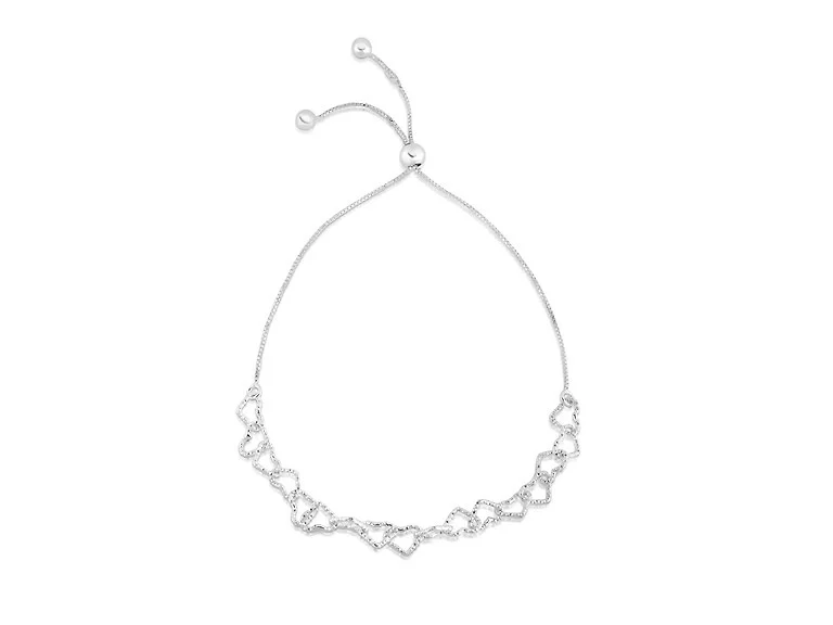 Yeidid Italian Heart Link Bolo Bracelet