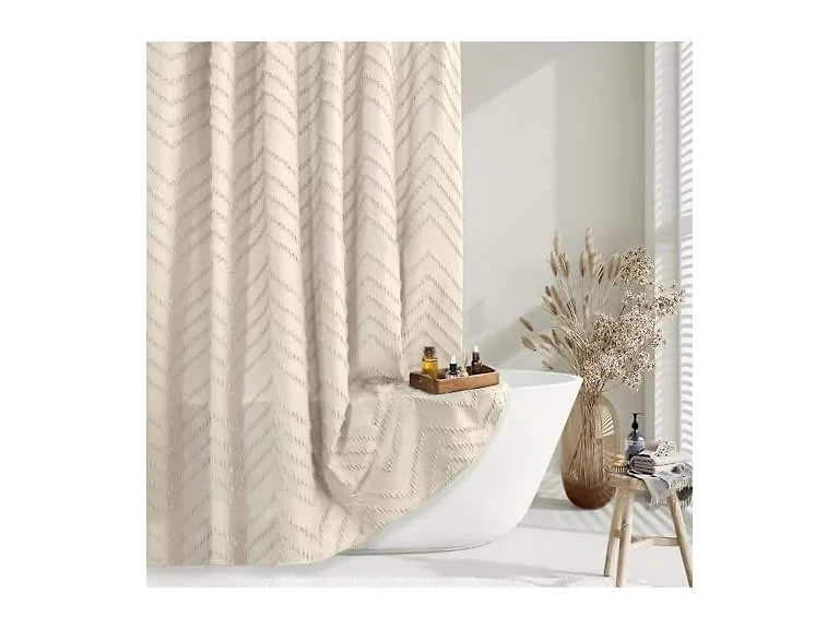 TURKIO Shower Curtain 72x72 Beige